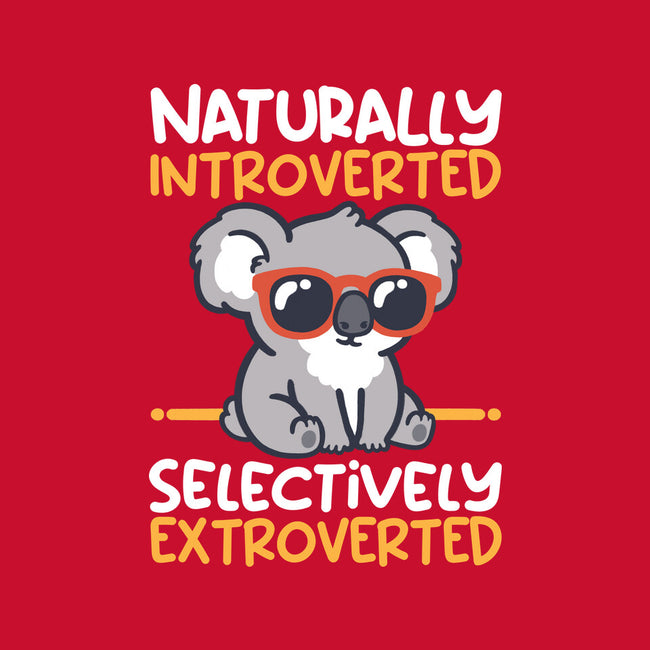 Koala Selectively Extroverted-Womens-Fitted-Tee-NemiMakeit
