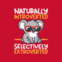 Koala Selectively Extroverted-Womens-Fitted-Tee-NemiMakeit