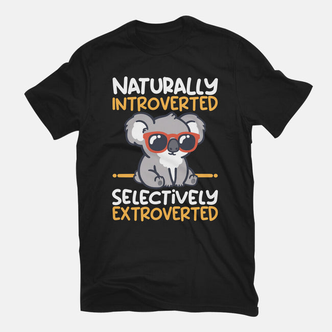 Koala Selectively Extroverted-Womens-Fitted-Tee-NemiMakeit