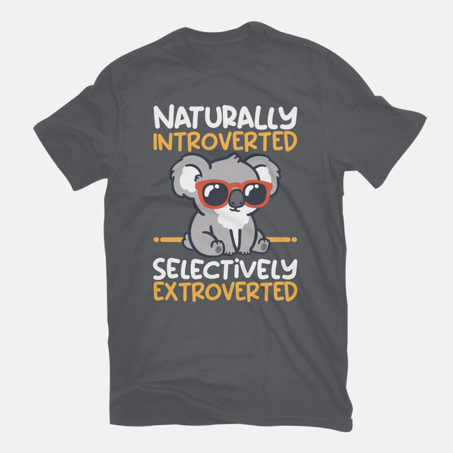 Koala Selectively Extroverted-Womens-Fitted-Tee-NemiMakeit