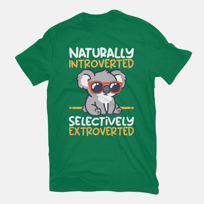 Koala Selectively Extroverted-Womens-Fitted-Tee-NemiMakeit