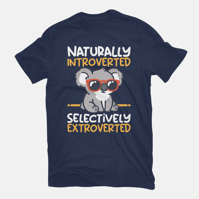 Koala Selectively Extroverted-Womens-Fitted-Tee-NemiMakeit
