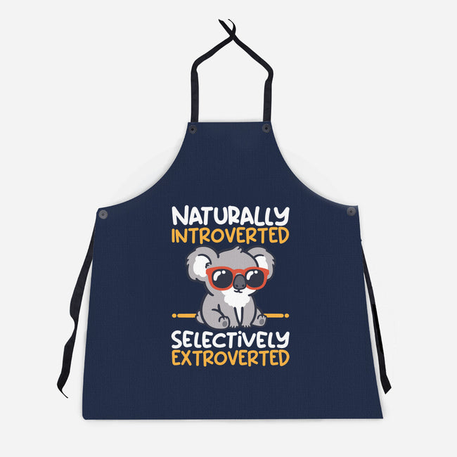 Koala Selectively Extroverted-Unisex-Kitchen-Apron-NemiMakeit