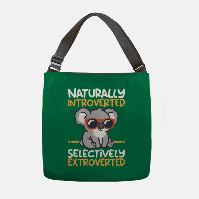 Koala Selectively Extroverted-None-Adjustable Tote-Bag-NemiMakeit