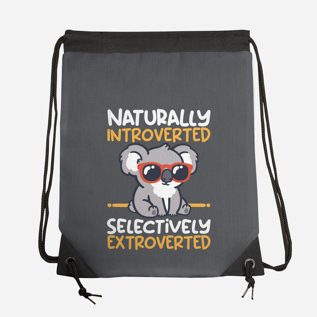 Koala Selectively Extroverted-None-Drawstring-Bag-NemiMakeit