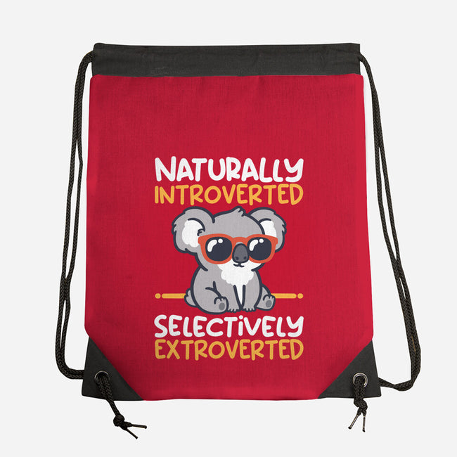 Koala Selectively Extroverted-None-Drawstring-Bag-NemiMakeit