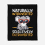Koala Selectively Extroverted-None-Fleece-Blanket-NemiMakeit