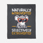 Koala Selectively Extroverted-None-Fleece-Blanket-NemiMakeit