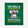 Koala Selectively Extroverted-None-Fleece-Blanket-NemiMakeit