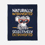 Koala Selectively Extroverted-None-Fleece-Blanket-NemiMakeit