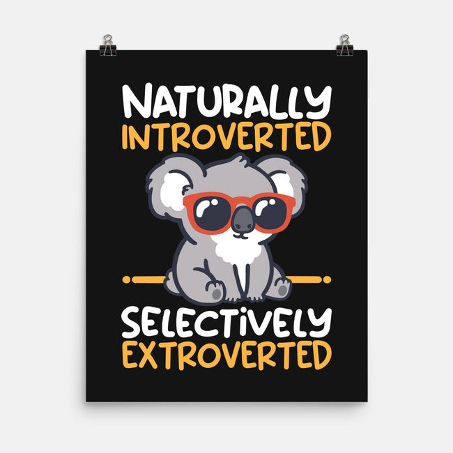Koala Selectively Extroverted-None-Matte-Poster-NemiMakeit
