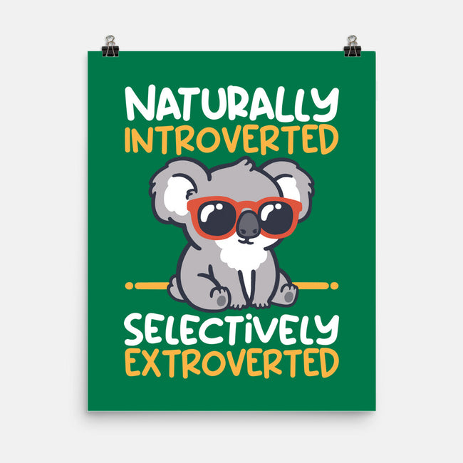 Koala Selectively Extroverted-None-Matte-Poster-NemiMakeit