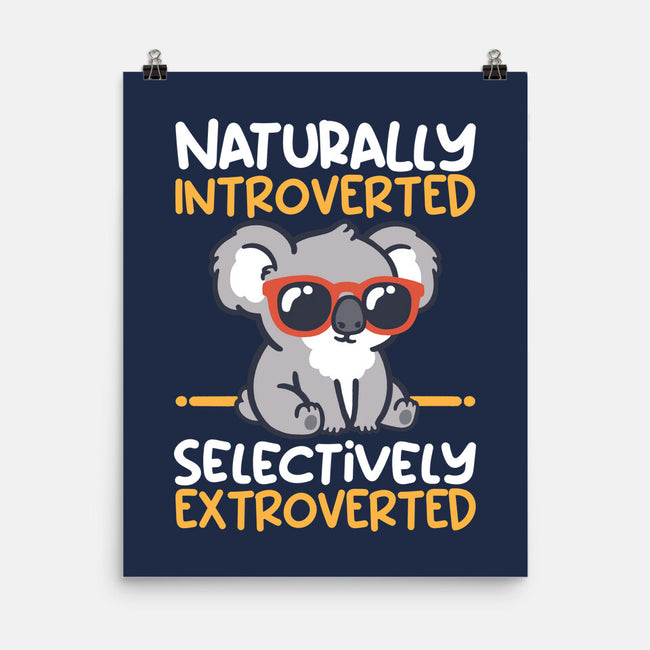 Koala Selectively Extroverted-None-Matte-Poster-NemiMakeit