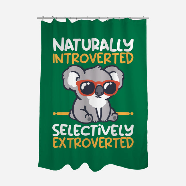 Koala Selectively Extroverted-None-Polyester-Shower Curtain-NemiMakeit