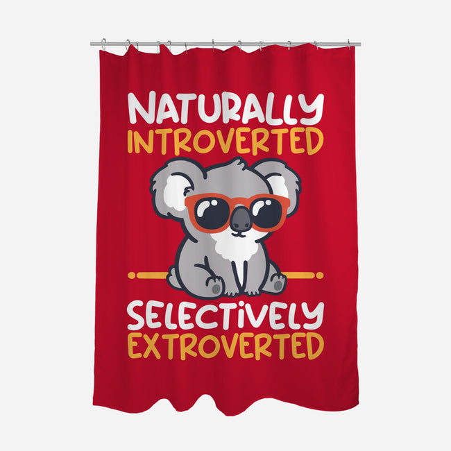 Koala Selectively Extroverted-None-Polyester-Shower Curtain-NemiMakeit