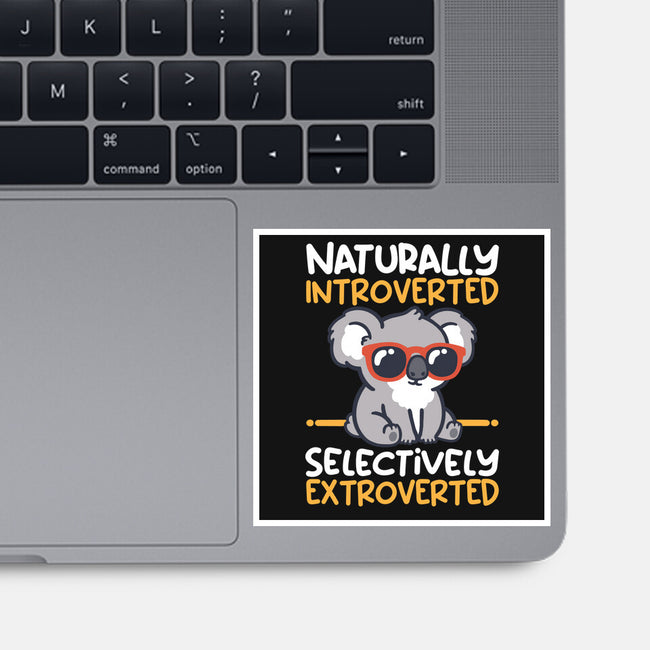 Koala Selectively Extroverted-None-Glossy-Sticker-NemiMakeit
