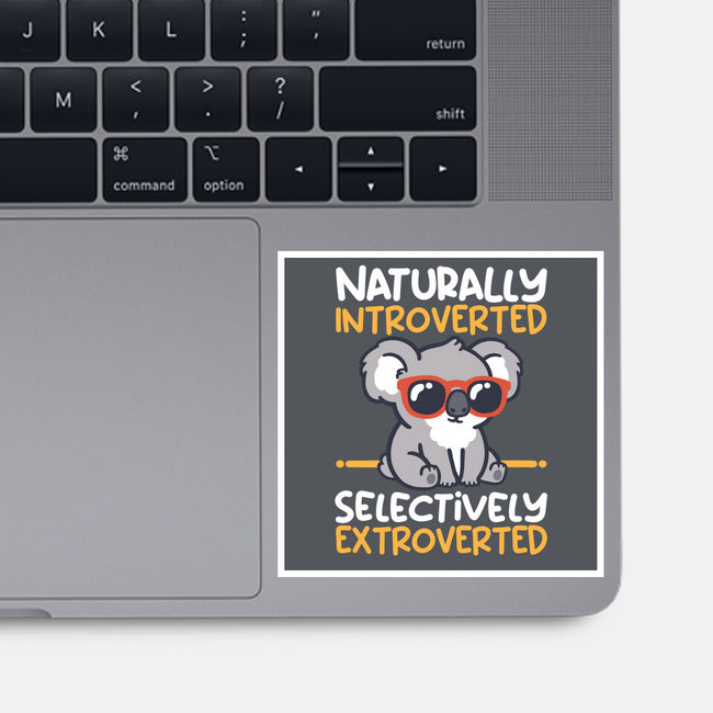Koala Selectively Extroverted-None-Glossy-Sticker-NemiMakeit
