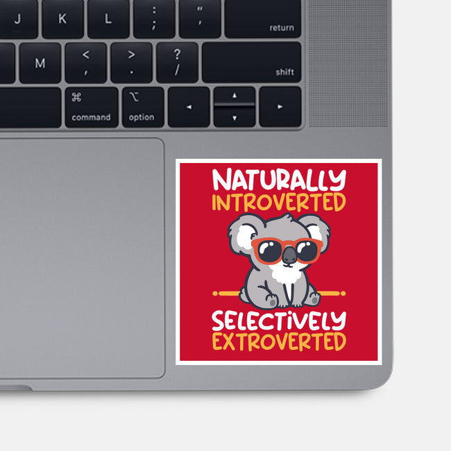 Koala Selectively Extroverted-None-Glossy-Sticker-NemiMakeit