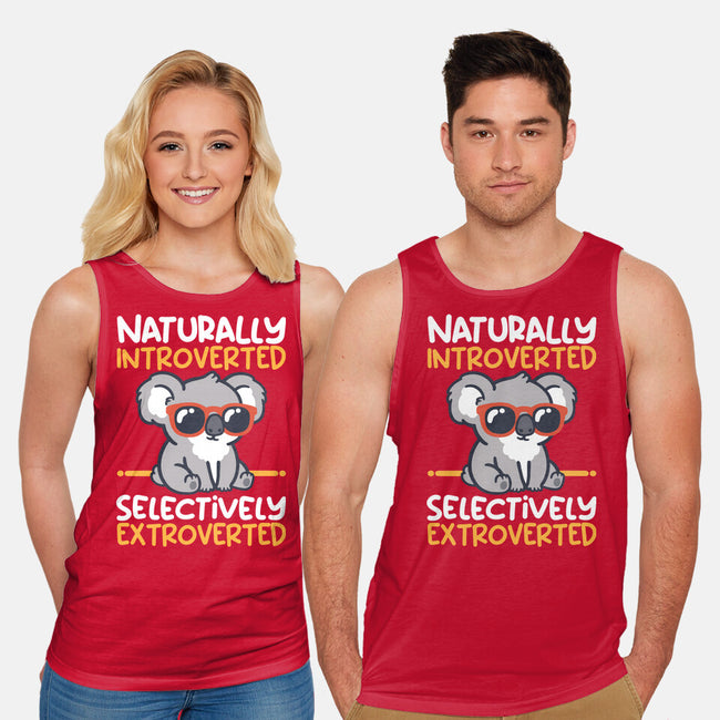 Koala Selectively Extroverted-Unisex-Basic-Tank-NemiMakeit
