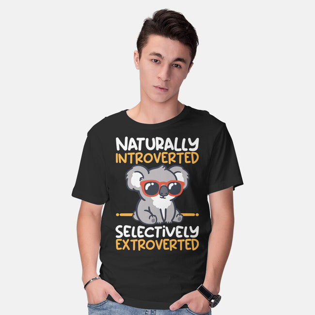 Koala Selectively Extroverted-Mens-Basic-Tee-NemiMakeit