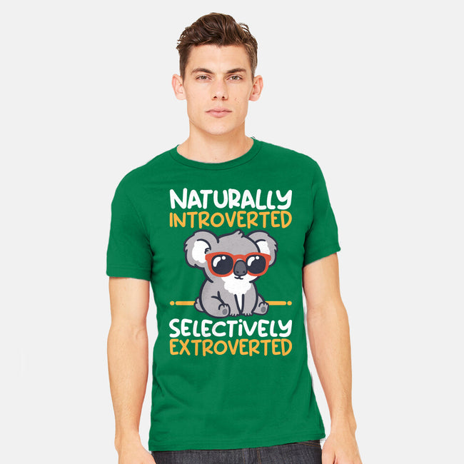 Koala Selectively Extroverted-Mens-Heavyweight-Tee-NemiMakeit