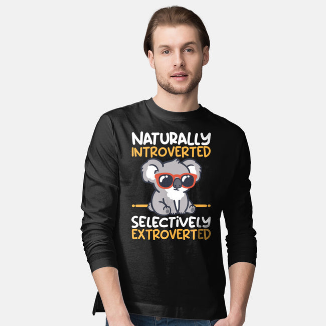 Koala Selectively Extroverted-Mens-Long Sleeved-Tee-NemiMakeit