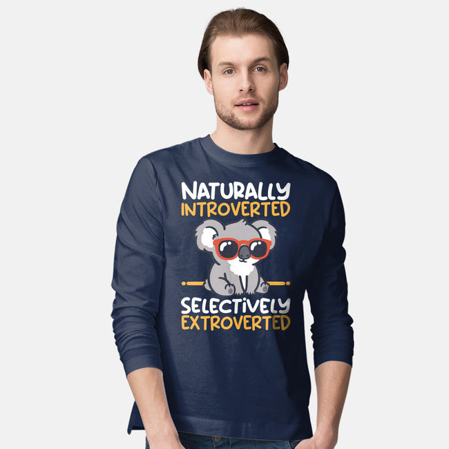 Koala Selectively Extroverted-Mens-Long Sleeved-Tee-NemiMakeit