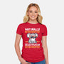 Koala Selectively Extroverted-Womens-Fitted-Tee-NemiMakeit