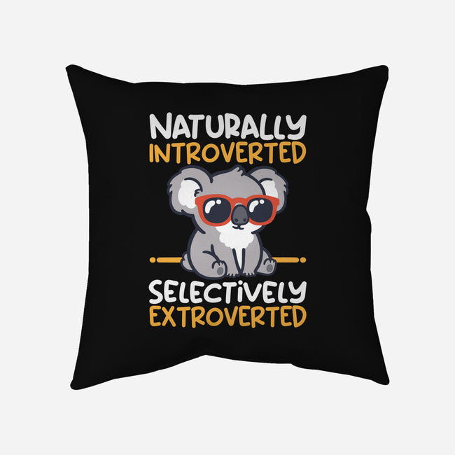 Koala Selectively Extroverted-None-Removable Cover w Insert-Throw Pillow-NemiMakeit
