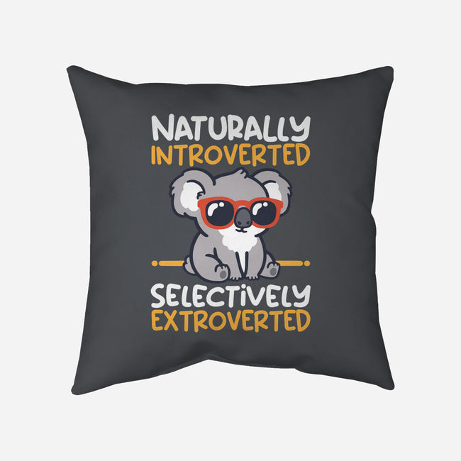 Koala Selectively Extroverted-None-Removable Cover w Insert-Throw Pillow-NemiMakeit