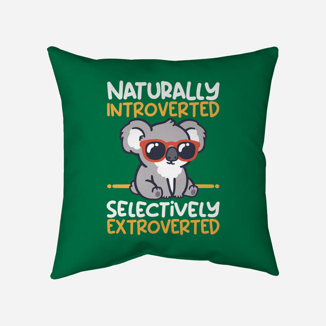 Koala Selectively Extroverted-None-Removable Cover w Insert-Throw Pillow-NemiMakeit