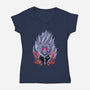 Speed Granny-Womens-V-Neck-Tee-spoilerinc