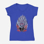 Speed Granny-Womens-V-Neck-Tee-spoilerinc