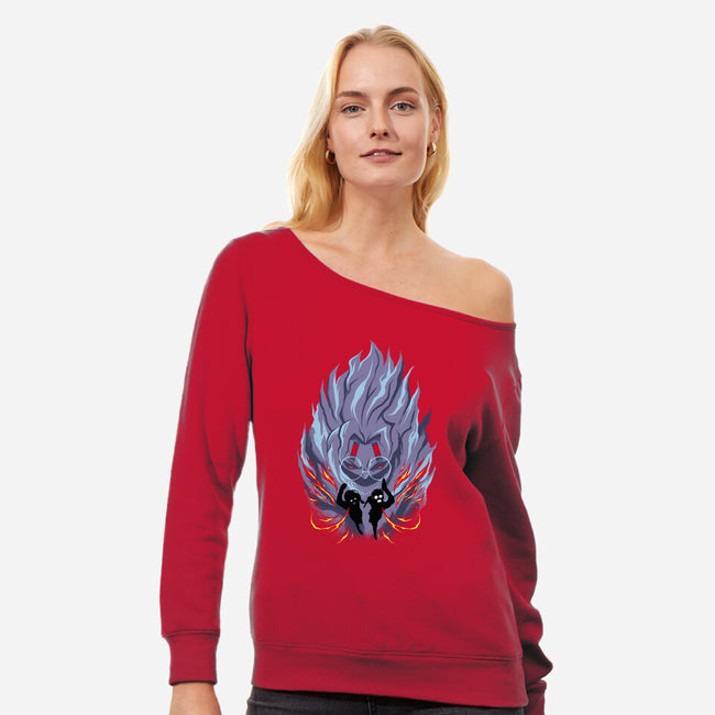 Speed Granny-Womens-Off Shoulder-Sweatshirt-spoilerinc