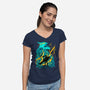 Monster Reborn-Womens-V-Neck-Tee-spoilerinc