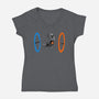 False Portal-Womens-V-Neck-Tee-spoilerinc