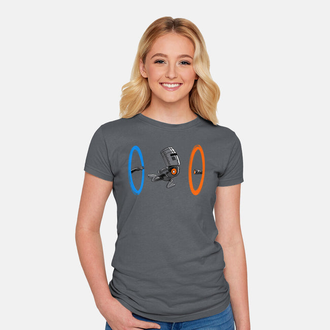 False Portal-Womens-Fitted-Tee-spoilerinc