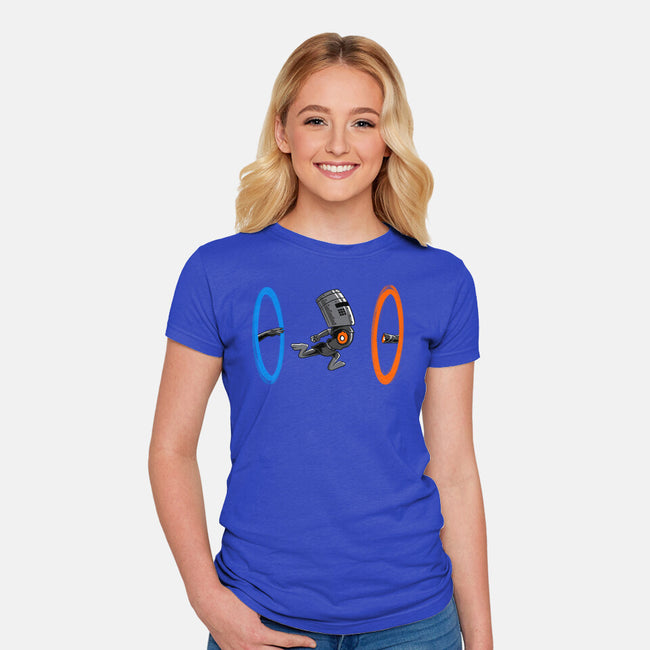 False Portal-Womens-Fitted-Tee-spoilerinc