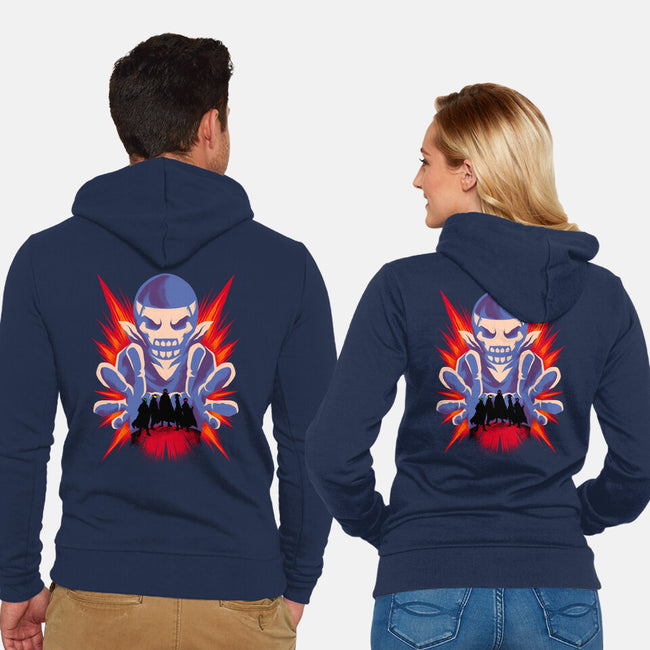 Dare Fighter-Unisex-Zip-Up-Sweatshirt-spoilerinc