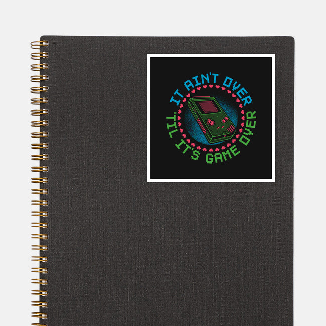 Never Game Over-None-Glossy-Sticker-glitchygorilla