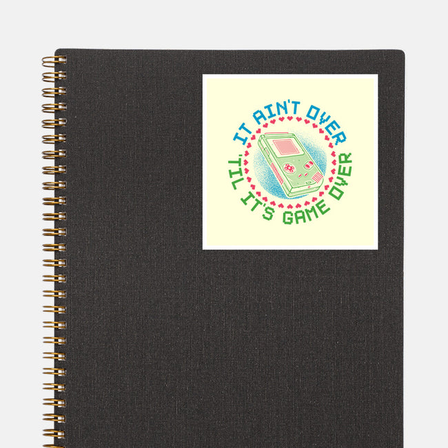 Never Game Over-None-Glossy-Sticker-glitchygorilla