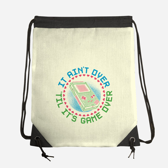 Never Game Over-None-Drawstring-Bag-glitchygorilla