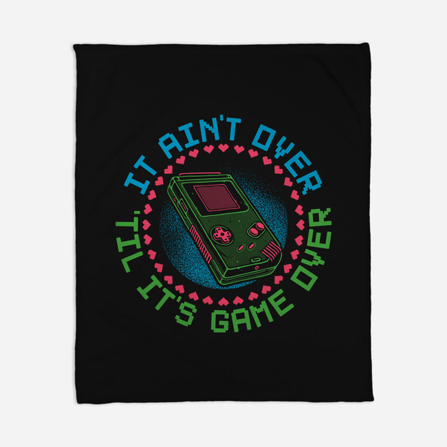 Never Game Over-None-Fleece-Blanket-glitchygorilla