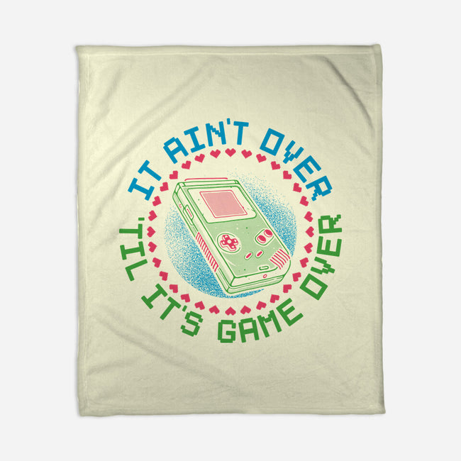 Never Game Over-None-Fleece-Blanket-glitchygorilla
