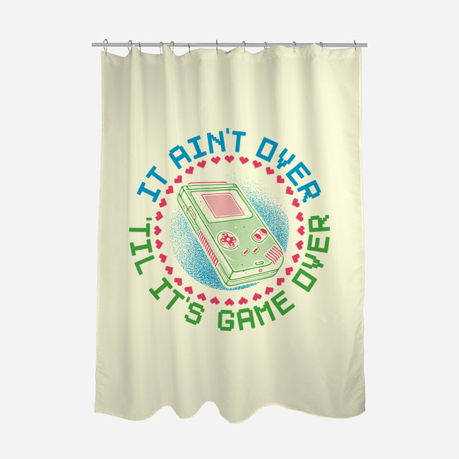 Never Game Over-None-Polyester-Shower Curtain-glitchygorilla