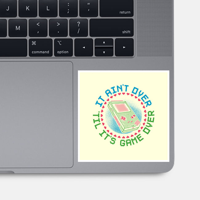 Never Game Over-None-Glossy-Sticker-glitchygorilla