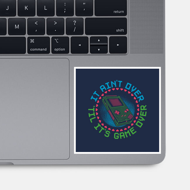 Never Game Over-None-Glossy-Sticker-glitchygorilla