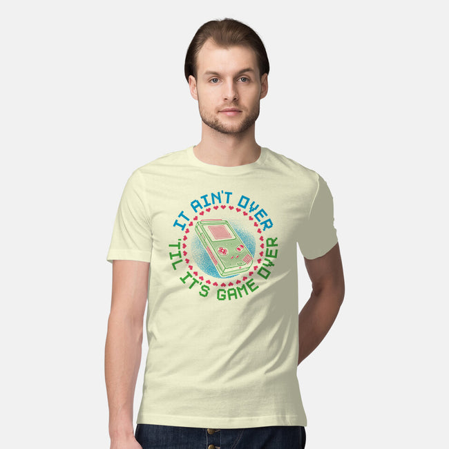 Never Game Over-Mens-Premium-Tee-glitchygorilla