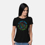 Never Game Over-Womens-Basic-Tee-glitchygorilla