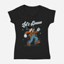 Dancing Italian-Womens-V-Neck-Tee-P1yu5h